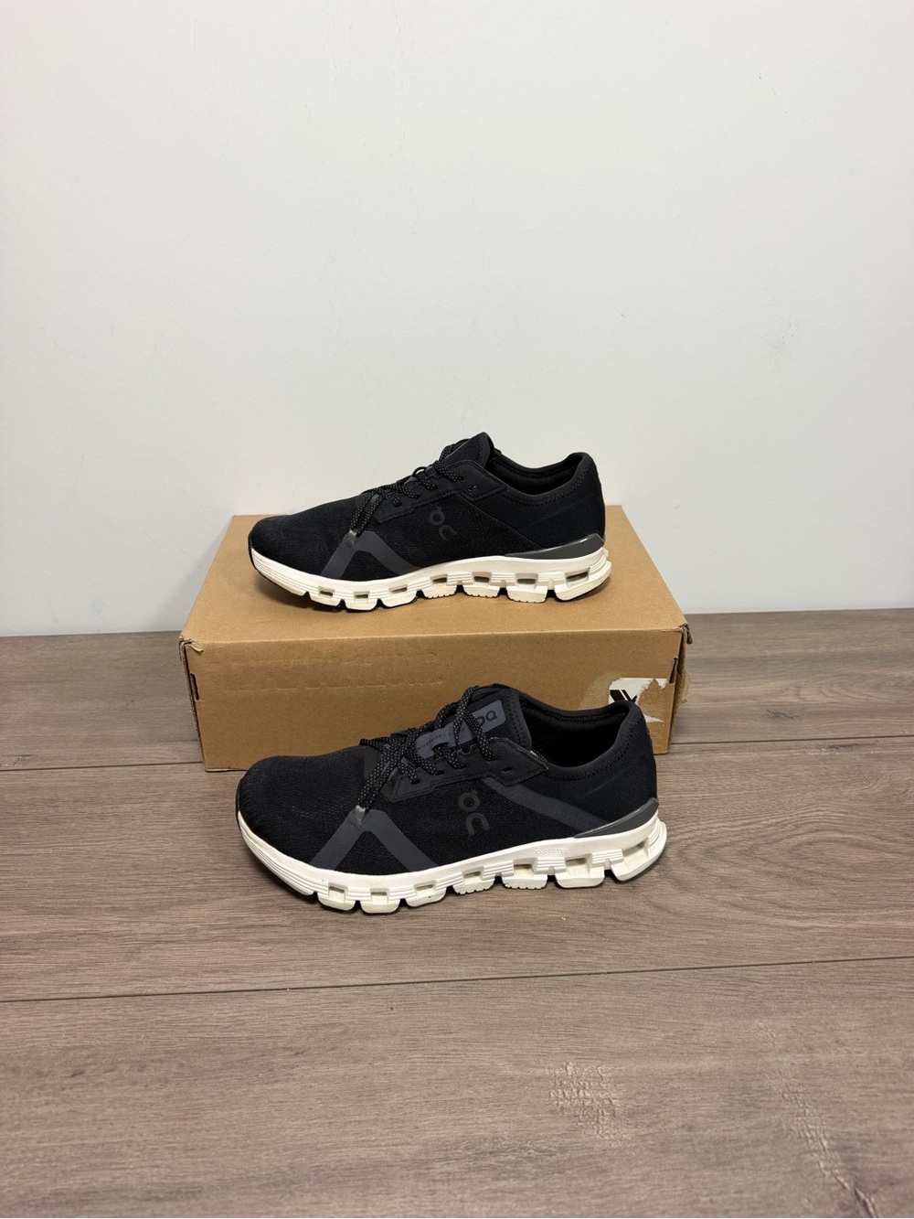 On Running Black Sneakers with White Sole